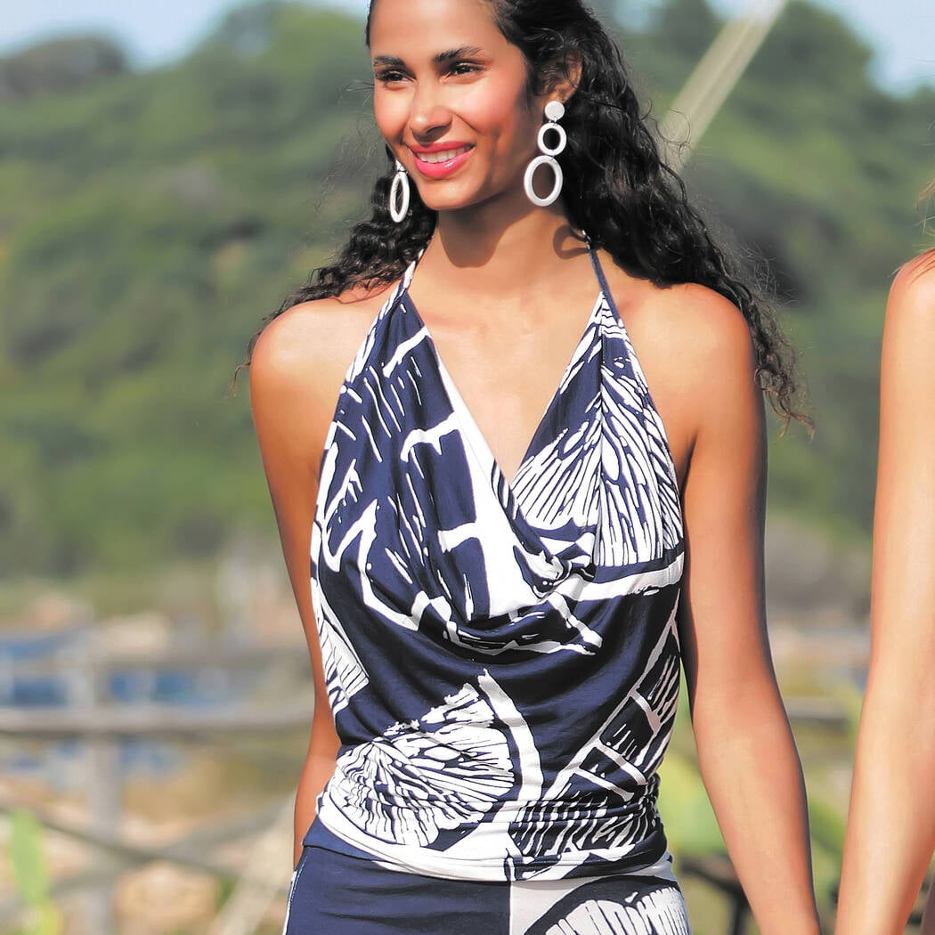 Top ANTIGEL (ESB41E2-21), Veľkosť S, Farba tmavo modrá