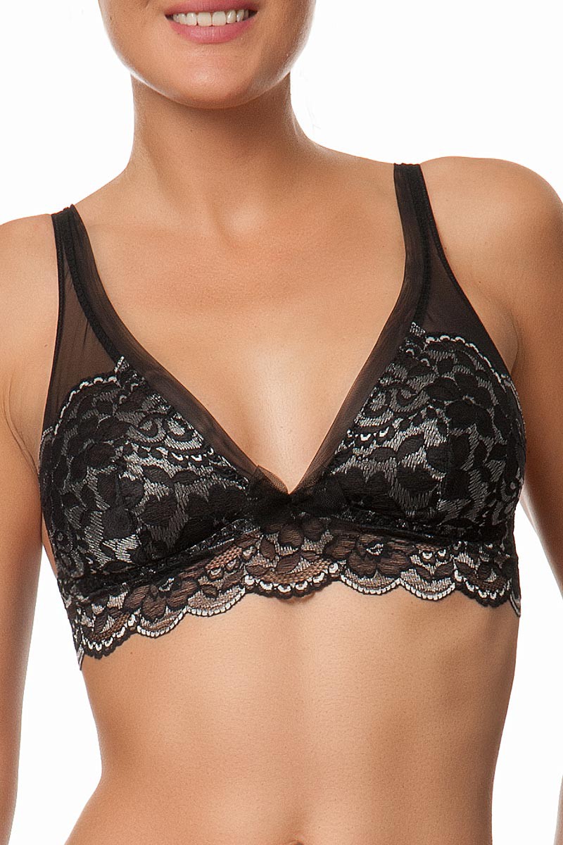 Podprsenka bralette ANTINEA (CCC6562-02), Veľkosť 40, Farba čierna