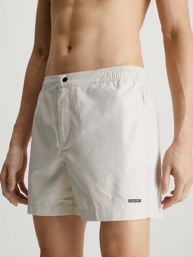 Pánské plavky CALVIN KLEIN (KM00821-09), Veľkosť XL, Farba smotanová