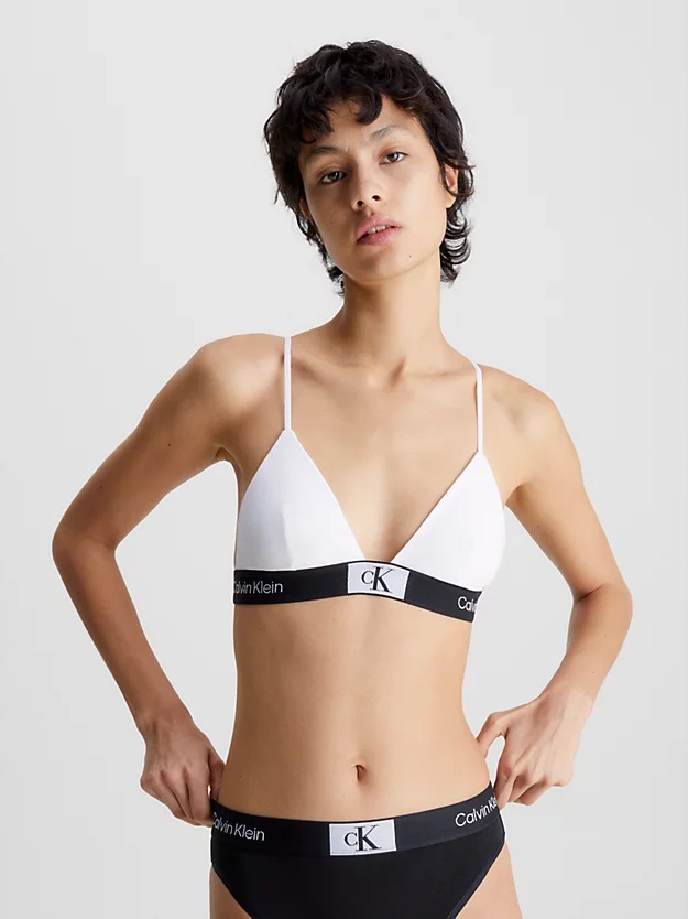 Podprsenka bez kostice CALVIN KLEIN (QF7217E-01), Veľkosť S, Farba biela