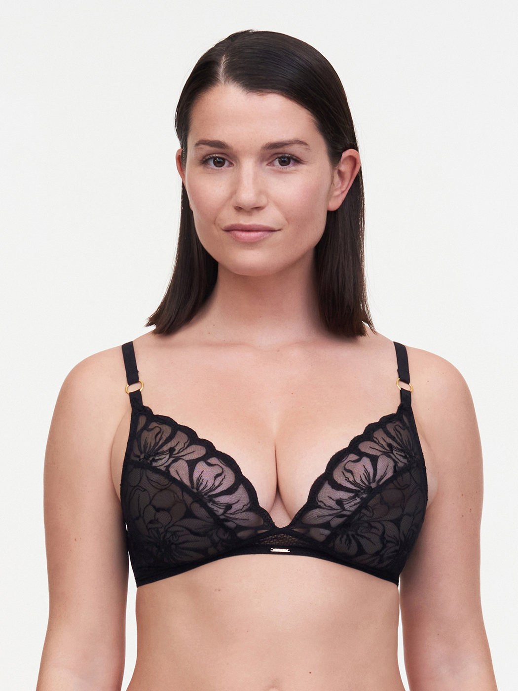 Podprsenka bralette CHANTELLE (12M8-02), Veľkosť L, Farba čierna