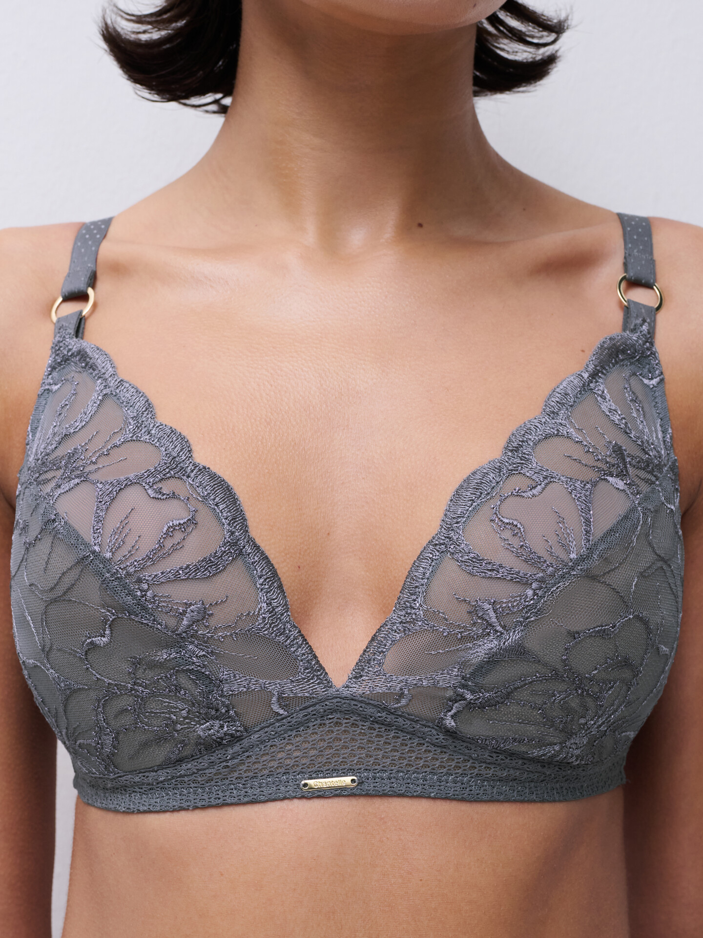 Podprsenka bralette CHANTELLE (12M8-63), Veľkosť L, Farba tmavě še