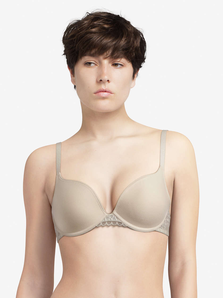 Podprsenka push up PASSIONATA (40C2-09), Veľkosť 85D, Farba smotanová