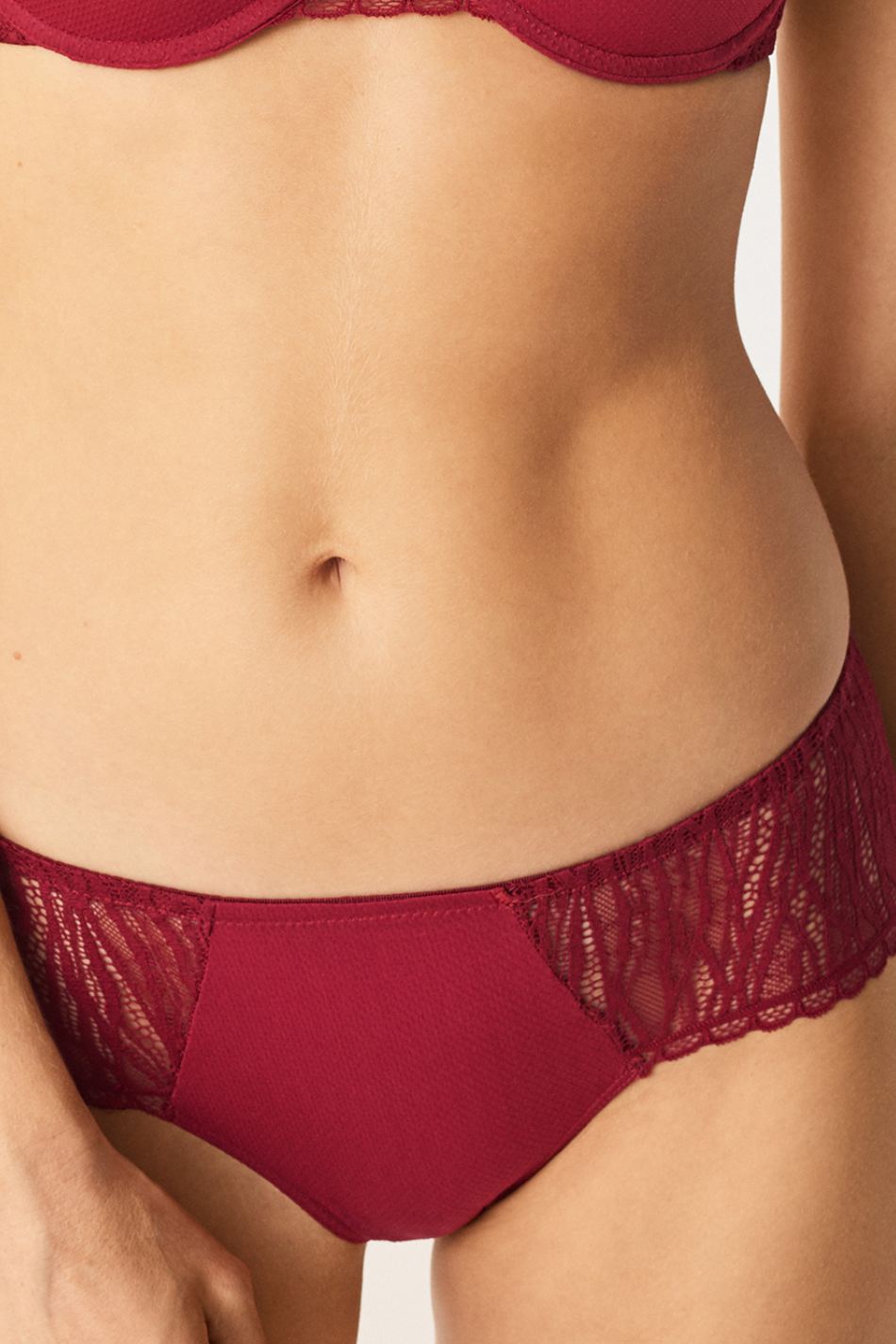Šortky PASSIONATA (40C4-13), Veľkosť XS, Farba vínová