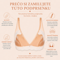 Podprsenka nevystužená čipková s hodvábom bez kostíc LISE CHARMEL (ACC6580-152)