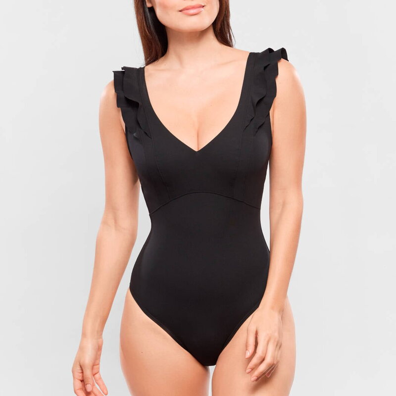 Jednodielne plavky s volánikom EMPREINTE (2621VX-02)